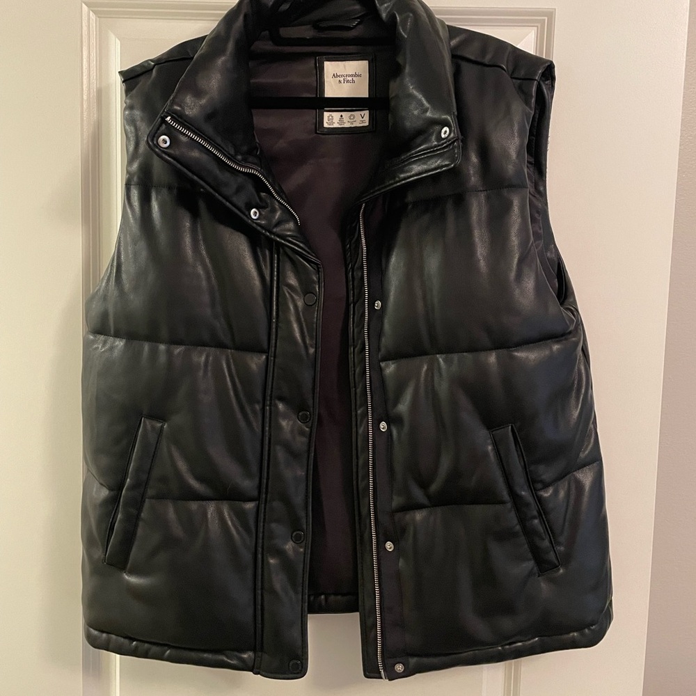 Abercrombie and Fitch Vegan Leather Vest